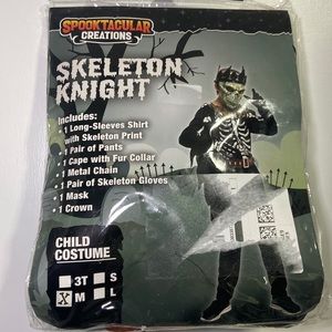 Spooktacular Creations Halloween Child Boy Dark Knight skeleton costume Medium